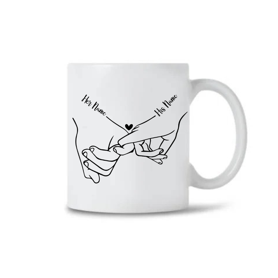 Personalized Hand Holding Mug