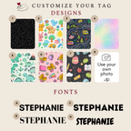 Custom Backpack Safety Tag for Kids – QR Code & NFC Emergency Contact Keychain