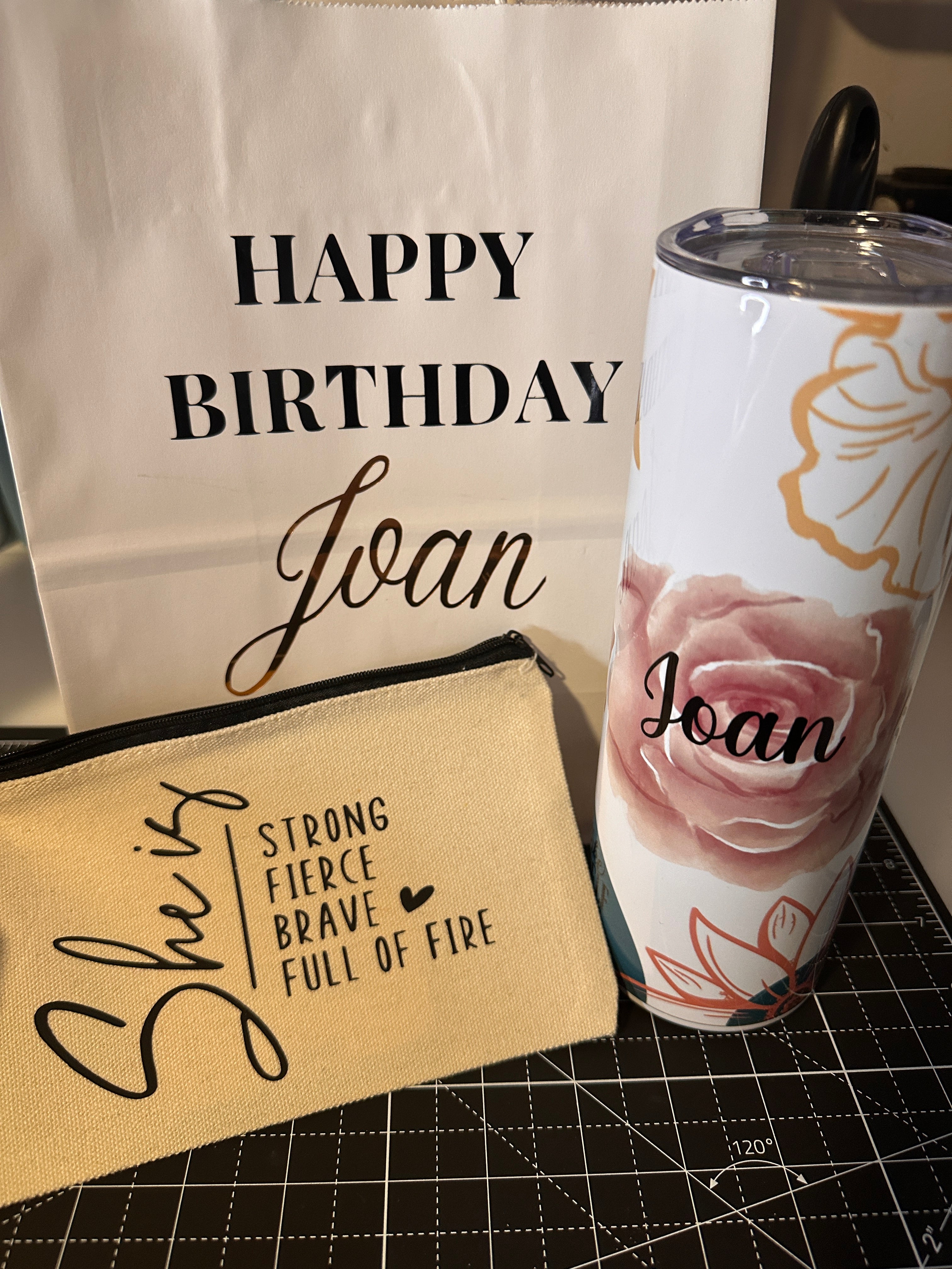 Personalized Canvas Makeup Bag