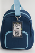 Custom Backpack Safety Tag for Kids – QR Code & NFC Emergency Contact Keychain