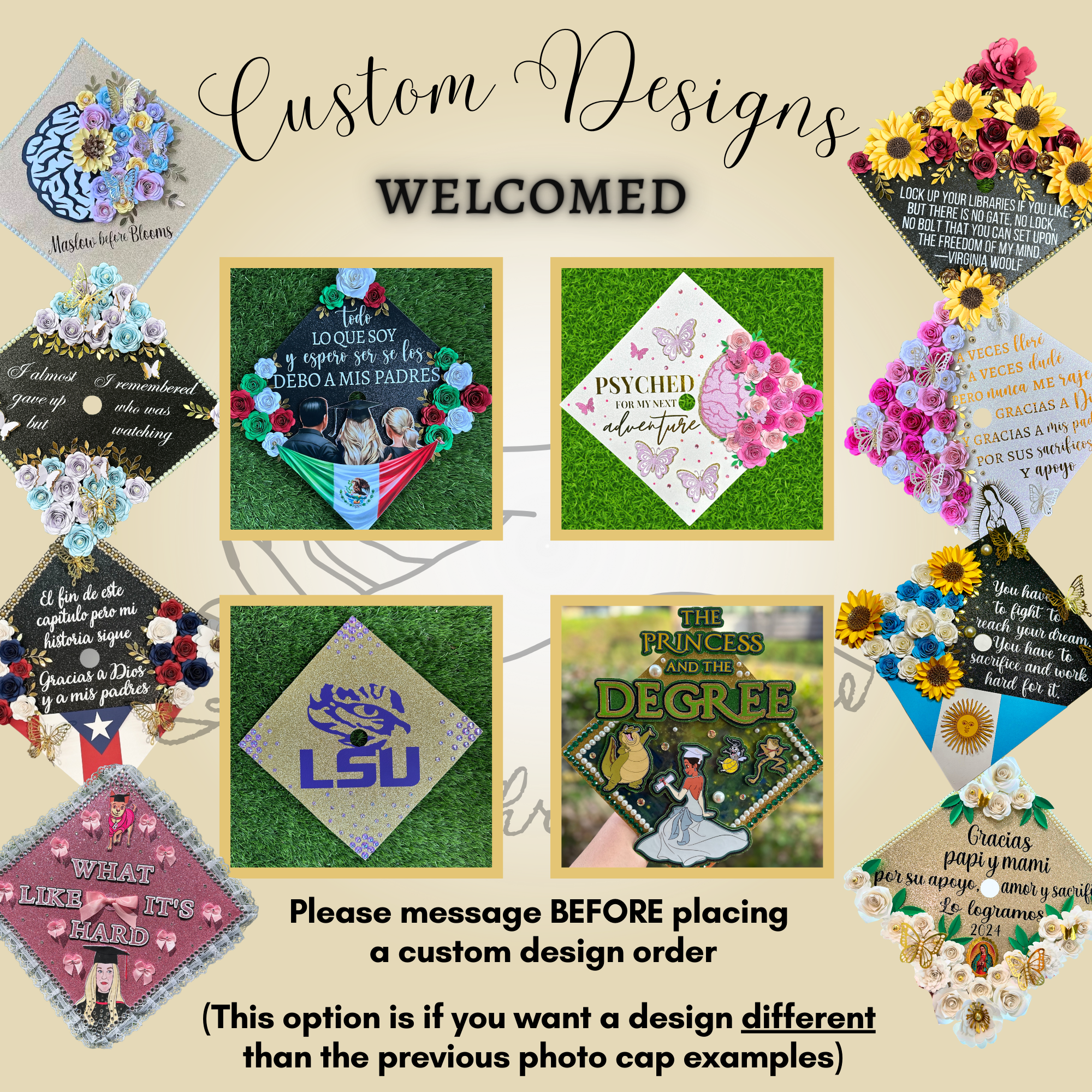 Custom Graduation Cap Topper