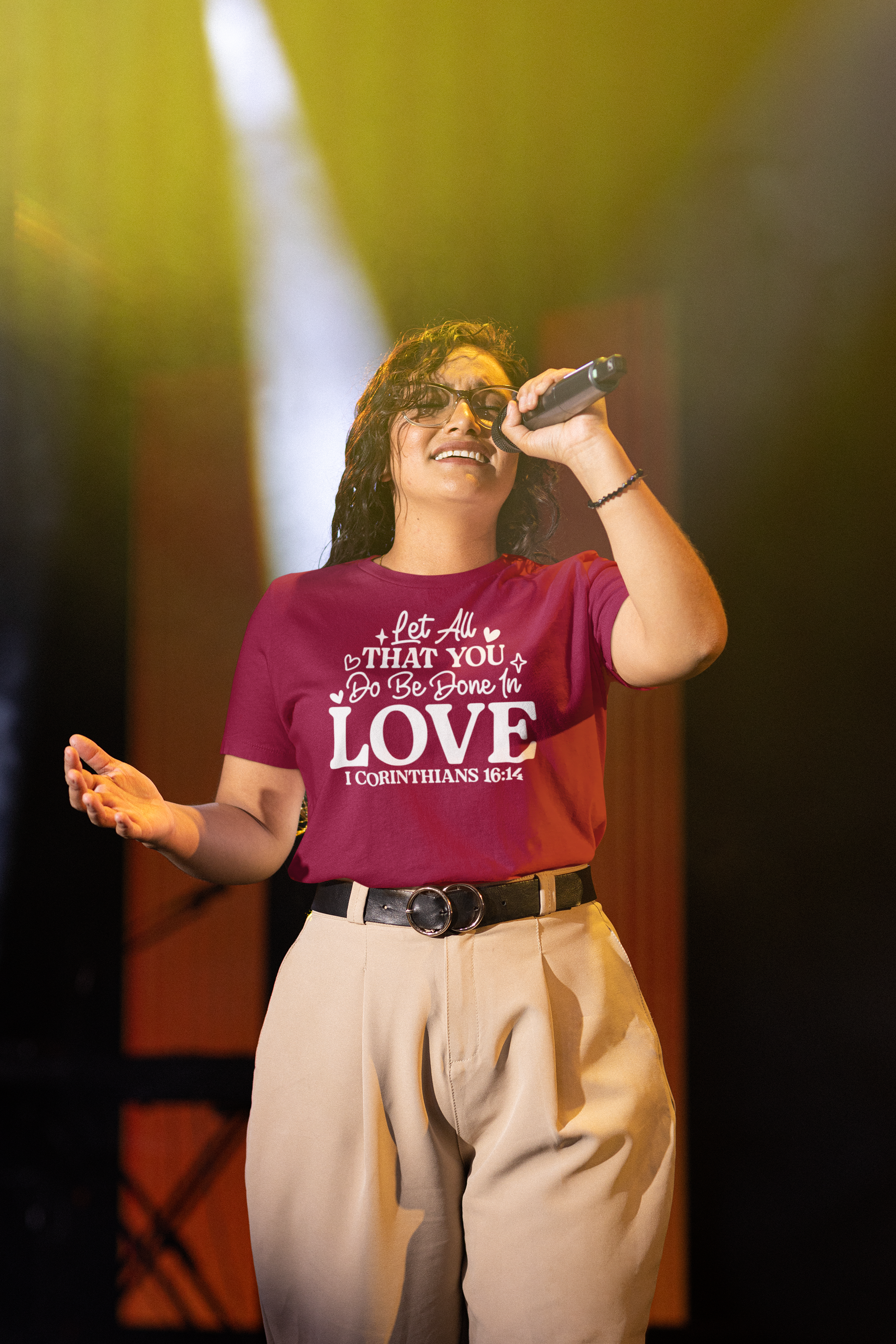 "1 Corinthians 16:14" T-Shirt